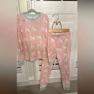 Pottery Barn Kids Pink Unicorn Pajama Set